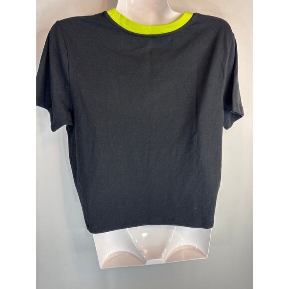 Dr.‎ Seuss The Grinch Black Cropped Top Holiday Festive Women's Large NWOT - Picture 3 of 6